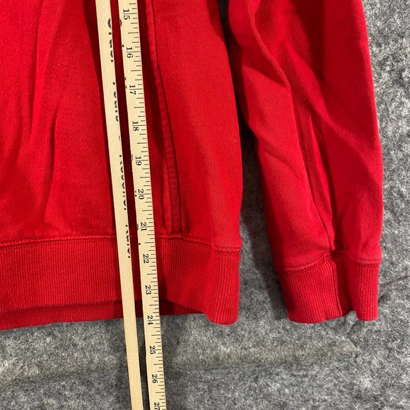 Vineyard Vines Sweatshirt XS Red Fleece Shep 1/4 Zip Long Sleeve Fair Isle - Picture 6 of 9